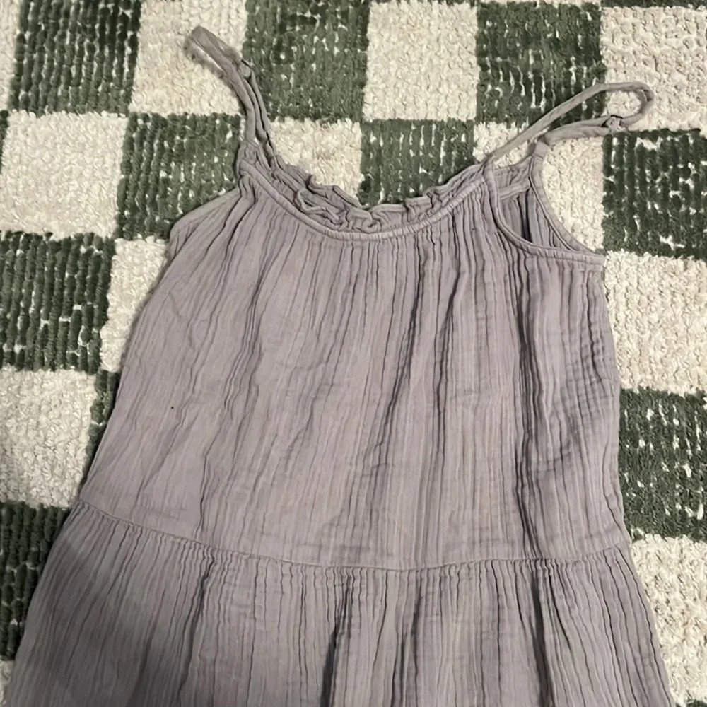 Daily Practice By Anthropologie Gauzy tiered dress in taupe - Picture 3 of 4